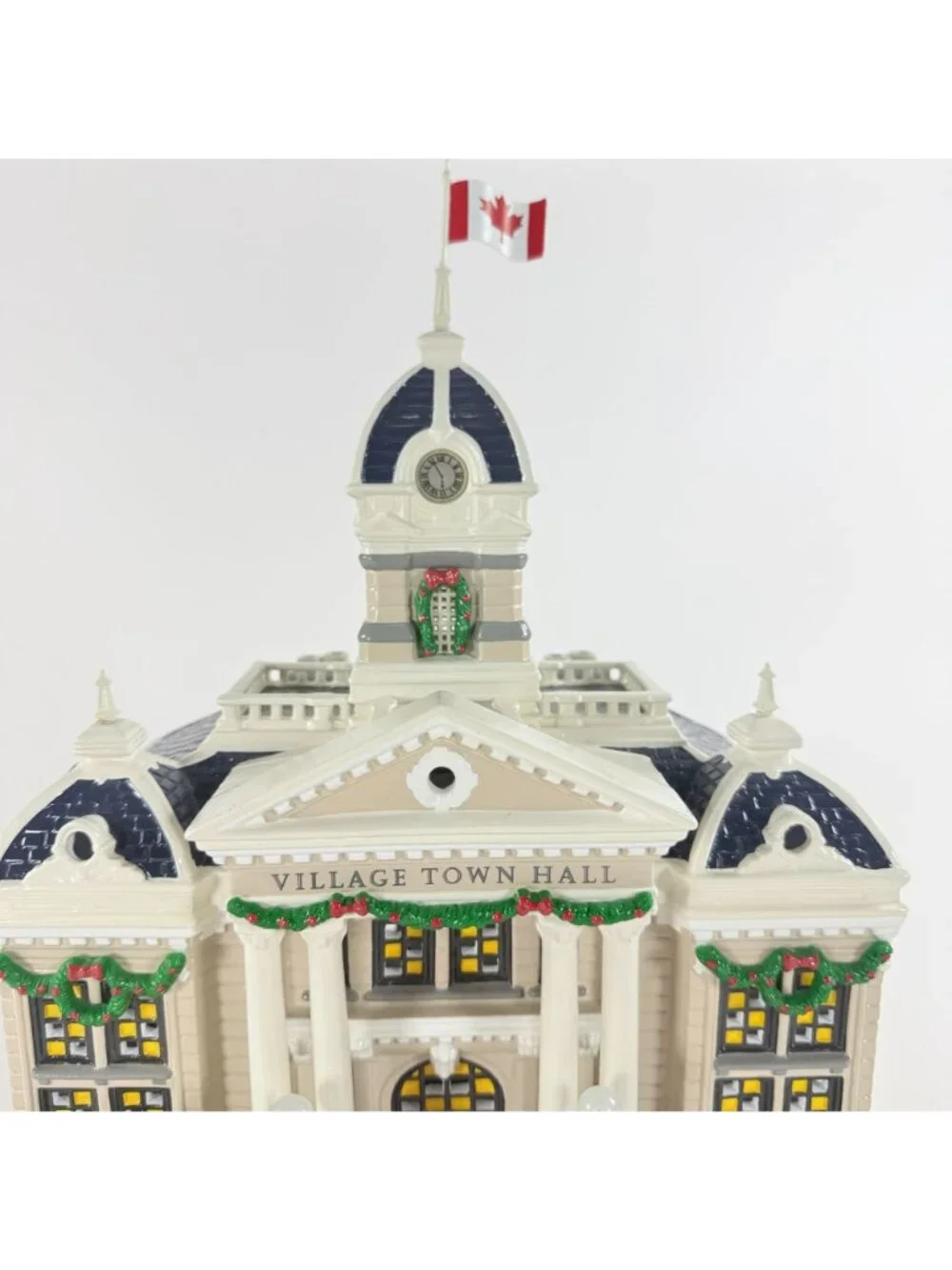 Dept 56 The Original Snow Village Town Hall #55044 Tested Works